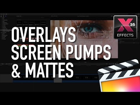 Adding Overlays, Screen Pumps and Mattes to a Slideshow in Final Cut Pro X FCPX