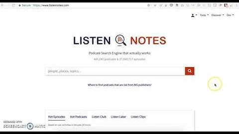 Tutorial on How to Find Podcasts on ListenNotes.com