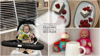 VLOG мамочки // первый зуб, как помогаю ребенку, режим в 10 месяцев.