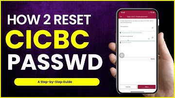 How to Reset CIBIC Password