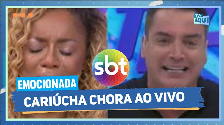 FOFOCALIZANDO! CARIÚCHA CHORA AO VIVO APÓS MENSAGEM DE PATRÍCIA ABRAVANEL.