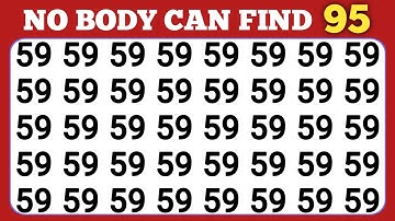 Find The Odd One Out | Test Your Eyes | Numbers And Letters Master Edition