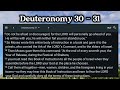 Deuteronomy 30 - 31 New Living Translation | Audio Bible