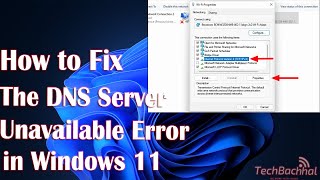 How to fix the DNS server unavailable error in Windows 11