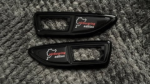 Installing VXR indicator frames with gel nurburgring stickers