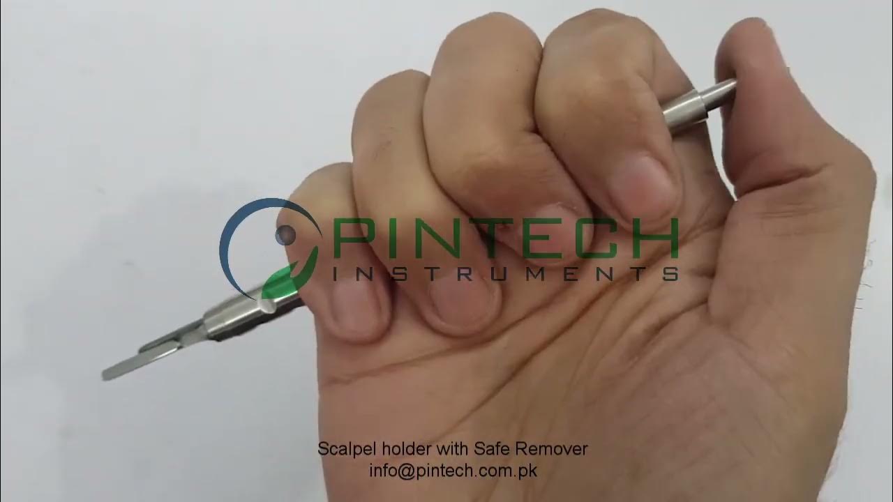Scalpel Holder with Remover Demo Scalpel Holder with Safe Blade