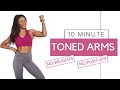 VANESSA BAUER || ISOLATION WORKOUT || 10 MINUTE TONED ARMS || NO WEIGHTS || NO PUSH UPS