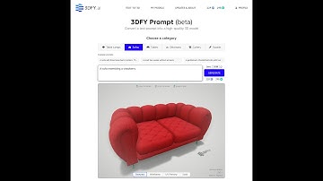 3DFY Prompt - generate 3D models with text