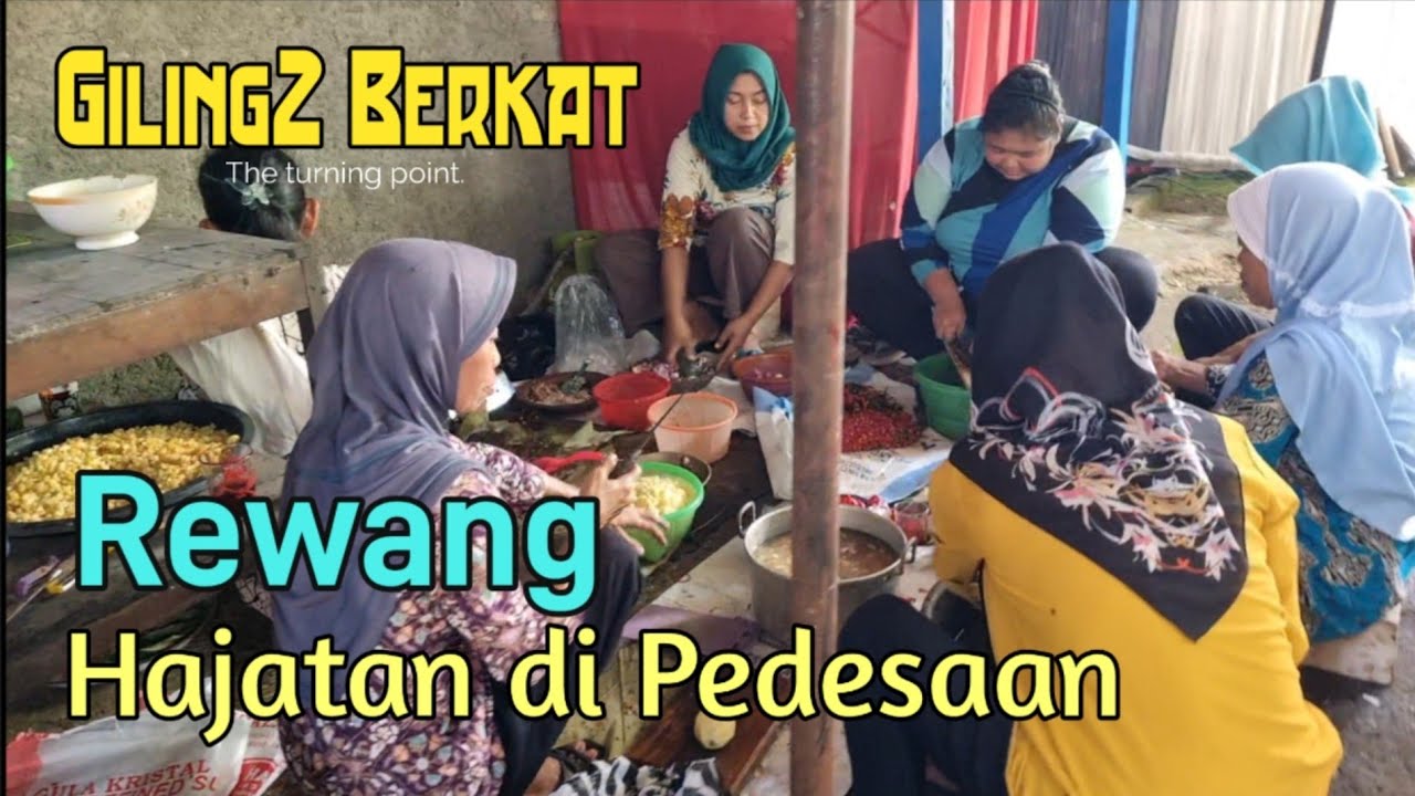 Giling2 Berkat Rewang Hajatan di Pedesaan