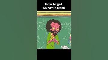 How to get an A in Math #rickandmorty #shorts