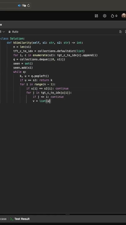 Leetcode 854: K-Similar Strings - YouTube