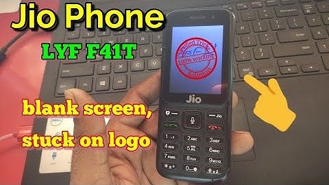 LYF F41T blank display, stuck on logo, easy solution
