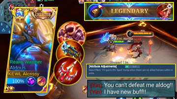 ALDOUS VS BUFF YIN! DESTROYING ON HIS OWN CAGE! NEW BUILD REVEAL! ALDOUS BEST BUILD 2023 - MLBB