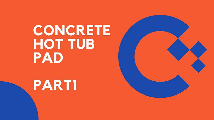 CONCRETE HOT TUB PAD PART 1