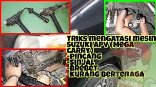 Mengatasi mesin sinjal, pincang, bergetar,tenaga ngempos Suzuki APV