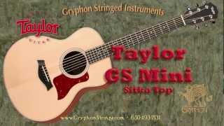 Taylor Gs Mini, Solid Spruce Top Guitar Demo By Erik Frykman