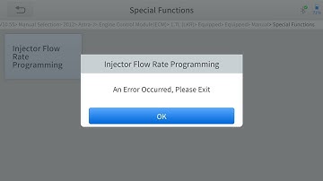 Xtool A30M - Injector Coding - Astra-J 2012
