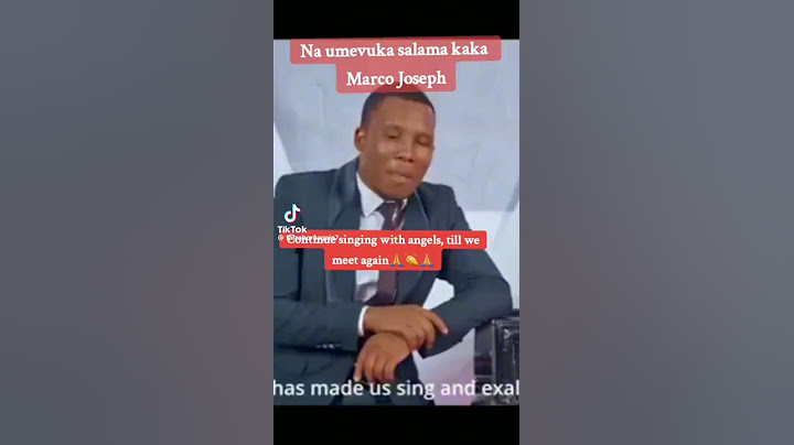 mbenito-marco Joseph during zabron singers#mbenito