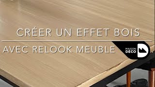 Peinture pour meuble Relook MAISON DECO effet bois exotique mat