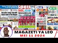 Magazeti ya leo Mei 11/2024 ijumamosi asubuhi/magazeti ya michezo leo asubuhi jumamosi/Yanga