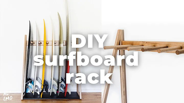 How To Make a Surfboard Rack DIY Video by Al + Imo Handmade