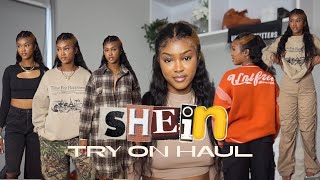 shein a/w try on haul! sweaters, boots, outerwear etc | shein 11/11 sale