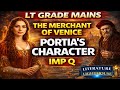 THE MERCHANT OF VENICE | PORTIA’S CHARACTER 🔥 MOST IMPORTANT QUESTIONS | LT GRADE MAINS 2026