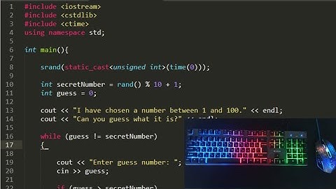 The C++ game "Guess the number" | AsmrProg C++