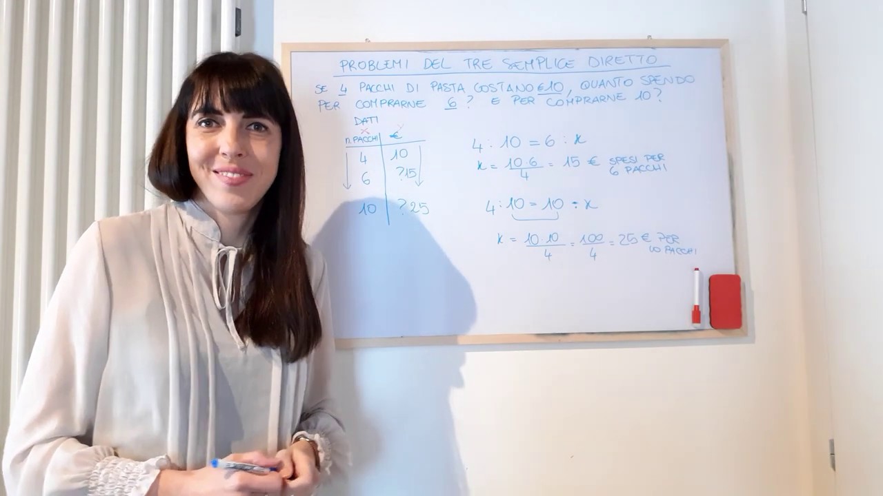 Problemi del tre semplice diretto (classe seconda)