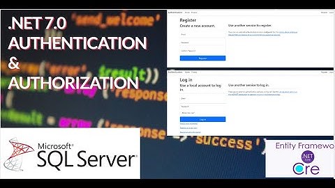 ASP.NET CORE Identity  Authentication and Authorization in ASP Net Core  Login and Registration