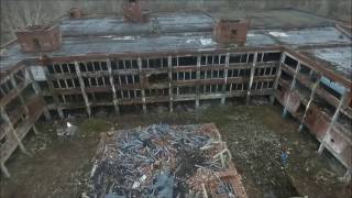 113 year old factory Drone footage Abandoned since 1989 General Fireproofing Youngstown Ohio