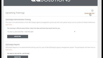 QQCatalyst - How To Use The Live Training Classes