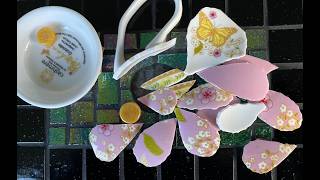 Potong cangkir untuk Bunga Mosaik 3D PRETTY IN PINK untuk Semua Orang