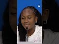 Coco on showing her emotions tonight 💙 #usopen #cocogauff