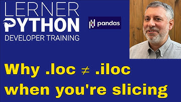 How .loc and .iloc treat Pandas slices differently
