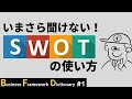 【#1】いまさら聞けない”SWOT分析” 解説 (ビジネス フレームワーク BFD やり方 事例 プレゼン とは ずれラボ)