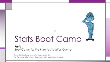 Boot Camp Lecture I - for the Introduction to Statistics Course