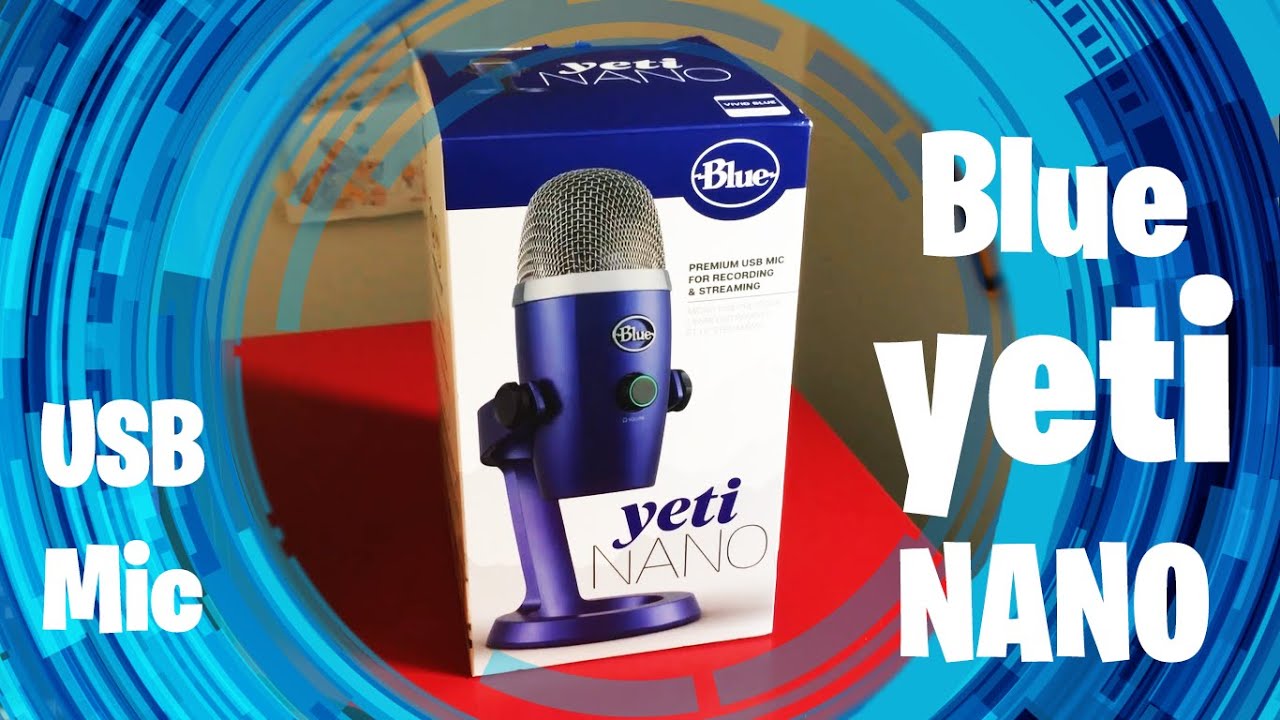 Blue Yeti Nano USB Microphone in Vivid Blue