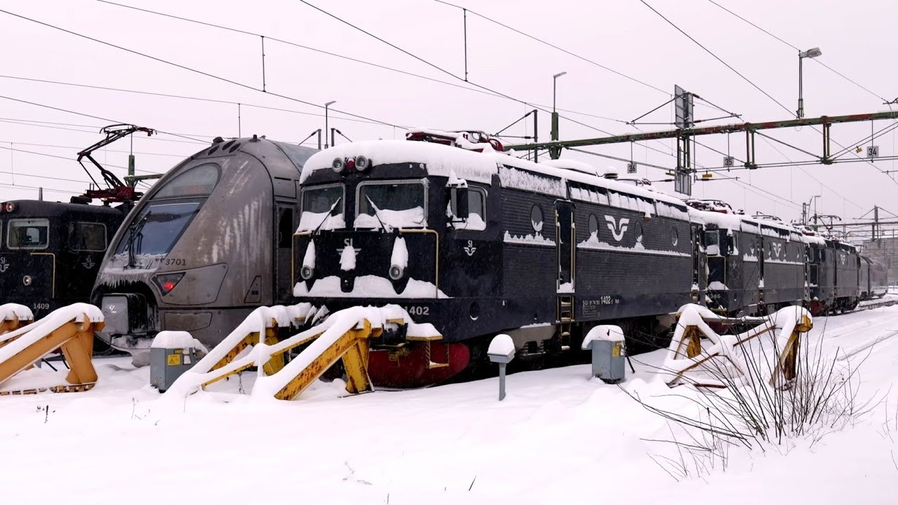 Snökaos, Tåg & Spårvagnar runt Göteborg Centralstation - Januari 2026