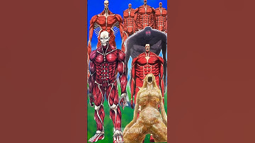 Armin & Erwin Colossal Titan 💥 Vs All Abnormal Titans + Ymir Nine Titan | Ultimate AOT Clash |#eren