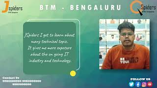 STUDENT TESTIMONIAL | Placed from JSpiders, BTM | 2022 Placements screenshot 3