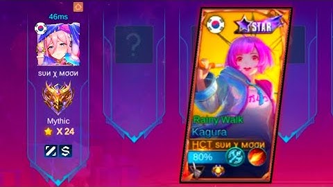 SOLO RANK !! KAGURA RAINY WALK TOP 1 GLOBAL BUILD MOBILE LEGENDS GAMEPLAY -MLBB 