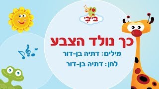 שיר ילדים: כך נולד הצבע. גן הצוציקים מארח את לורן סביר. ערוץ בייבי