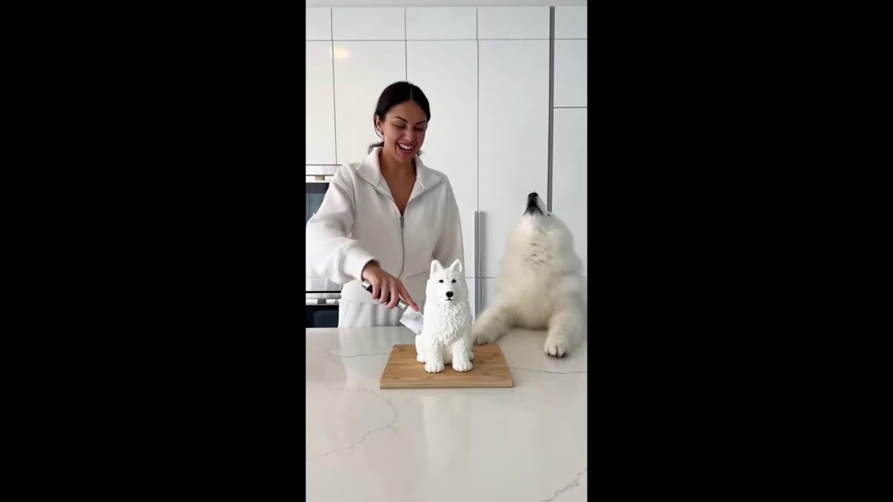 Dog vs Cake! Hilarious Live Reaction