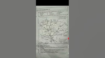 Maharashtra state board std 9th subject geography question paper S. S. E. 2025 SET ---------A