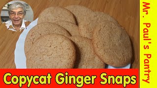 Copycat Ginger Snap Biscuits