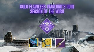 Solo Flawless Warlord's Ruin Season of the Wish - Gyrfalcon's Hauberk Void Hunter
