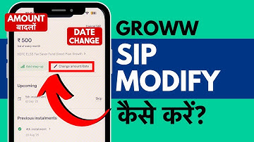Groww me SIP Date/Amount Change Kaise Kare - Groww me SIP Modify Kaise Kare