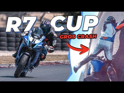 UN WEEK-END DE COURSE EN YAMAHA R7 ! (avec une grosse chute 🥲)