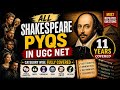 All Shakespeare PYQs asked in UGC NET English (Last 11 Years) 📚🔥Category wise explained in one video